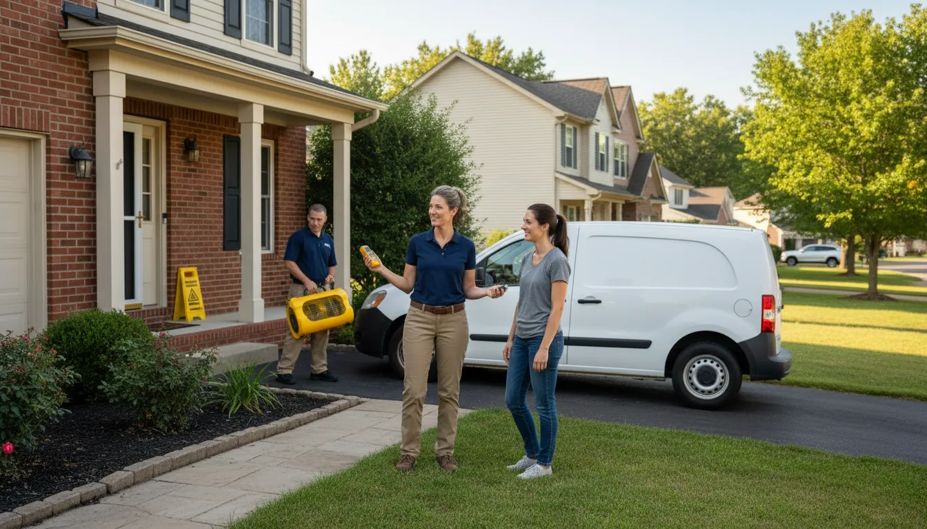 Residential water damage restoration in Swannanoa, NC